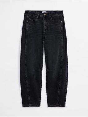Rivete High Rise Barrel Leg Jeans